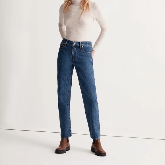 Madewell Denim - The Perfect Vintage Straight Jean in Bright Indigo Wash: Instacozy Edition